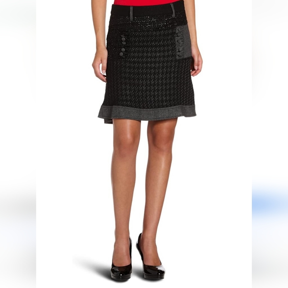 Elegant Black and Gray Women's Skirt
